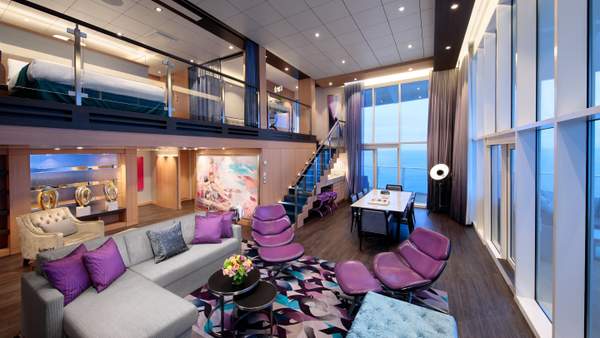 Symphony of the Seas Villa Suite - 4 Bedroom (VS) living area