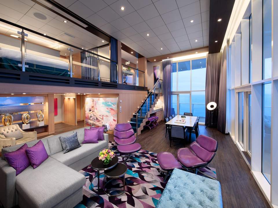 Symphony of the Seas Villa Suite - 4 Bedroom (VS) living area, photo 1 of 2 Symphony of the Seas Villa Suite - 4 Bedroom (VS) living area, photo 1 of 2