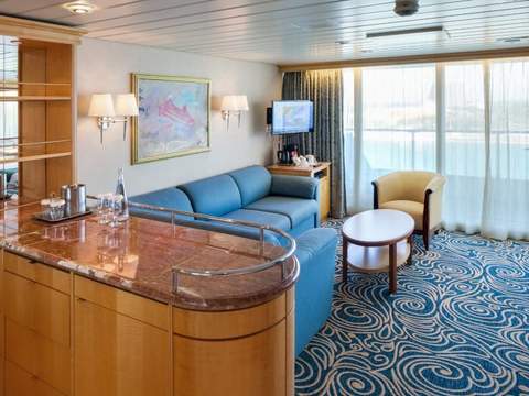 Enchantment of the Seas Grand Suite - 1 Bedroom (GS) living area, photo 6 of 6