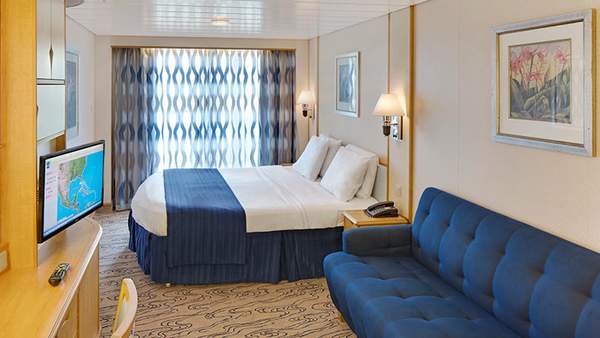 Explorer of the Seas Spacious Ocean View Balcony (3B) cabin, photo 1 of 2
