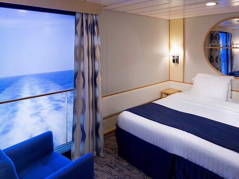 Explorer of the Seas Interior with Virtual Balcony (2U) cabin, photo 1 of 5 Explorer of the Seas Interior with Virtual Balcony (2U) cabin, photo 1 of 5