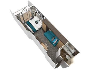 Harmony of the Seas Ocean View Balcony (CB) floor plan Harmony of the Seas Ocean View Balcony (CB) floor plan