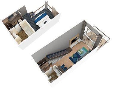 Wonder of the Seas Crown Loft Suite (L1) floor plan