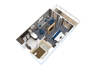 Harmony of the Seas Grand Suite - 1 Bedroom (GS) floor plan