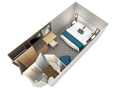 Harmony of the Seas Spacious Interior (1R) floor plan Harmony of the Seas Spacious Interior (1R) floor plan