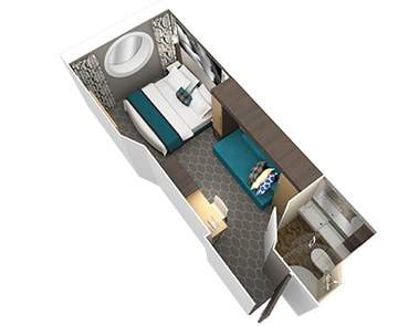 Harmony of the Seas Ultra Spacious Ocean View (1K) floor plan Harmony of the Seas Ultra Spacious Ocean View (1K) floor plan