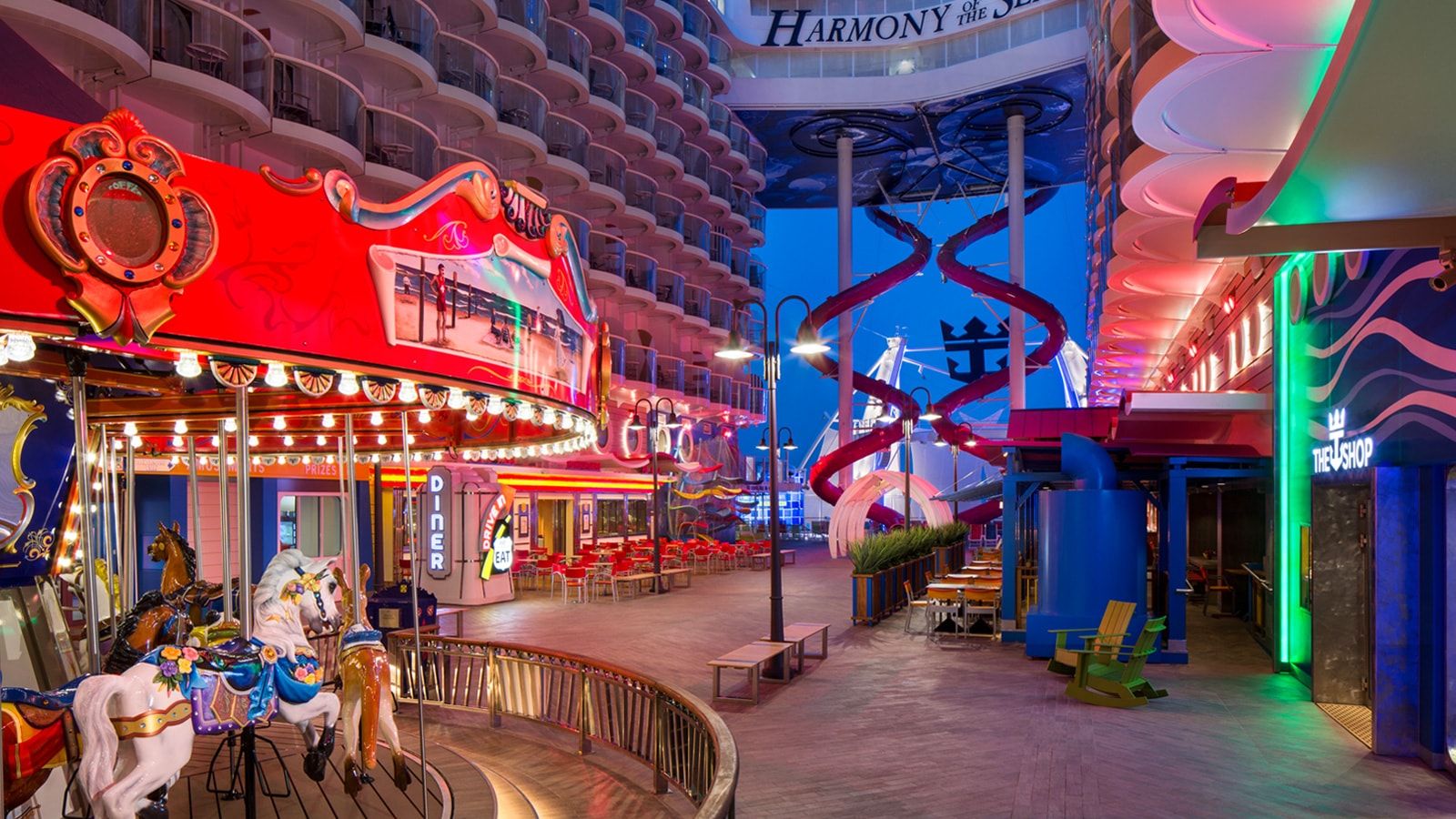 Harmony of the Seas Boardwalk View Balcony (1I) view