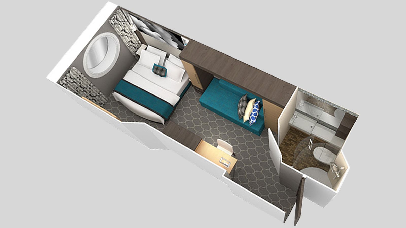 Harmony of the Seas Ocean View (4N) floor plan