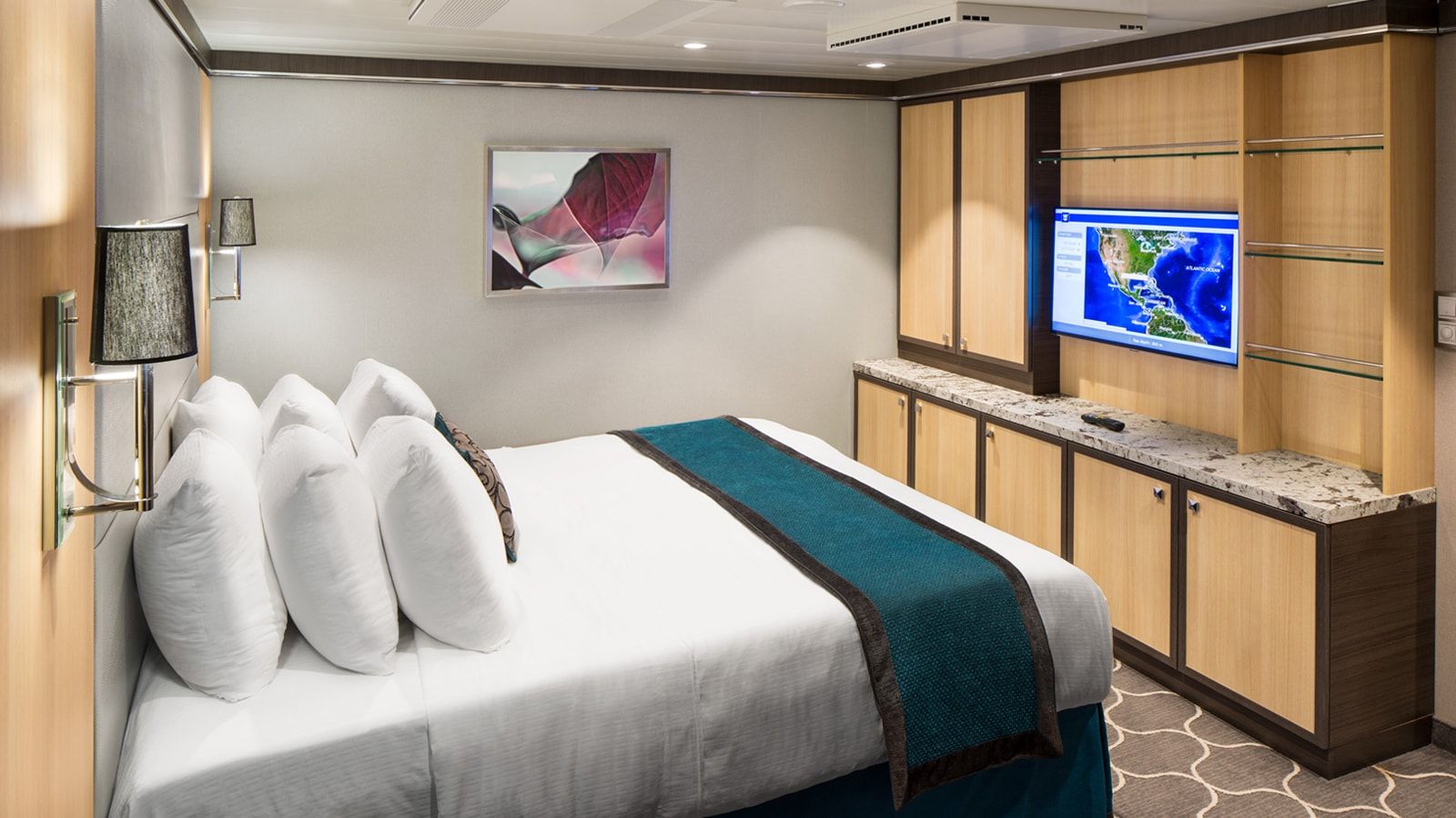 Harmony of the Seas Spacious AquaTheater Suite Large Balcony - 2 Bedroom (A1) bedroom, photo 1 of 3