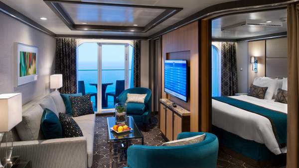 Harmony of the Seas Grand Suite - 1 Bedroom (GS) living area, photo 1 of 5 Harmony of the Seas Grand Suite - 1 Bedroom (GS) living area, photo 1 of 5