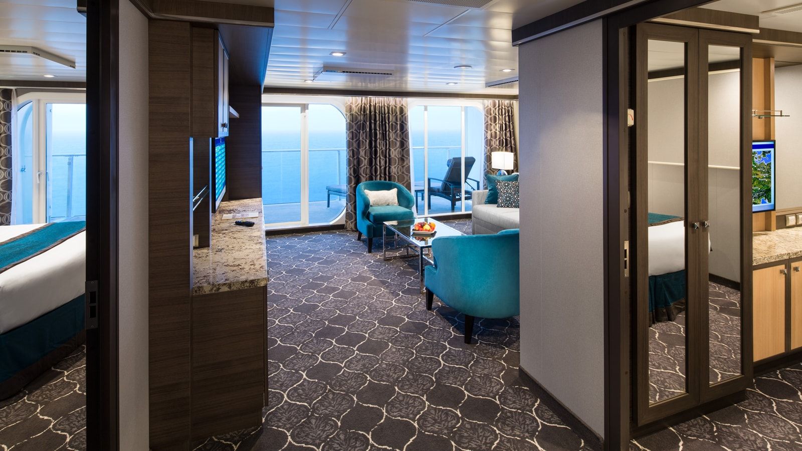 Harmony of the Seas Grand Suite - 2 Bedroom (GT) living area, photo 1 of 2