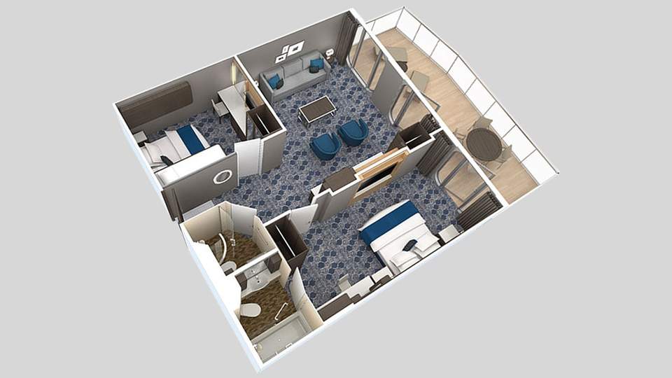 Harmony of the Seas Grand Suite - 2 Bedroom (GT) floor plan Harmony of the Seas Grand Suite - 2 Bedroom (GT) floor plan