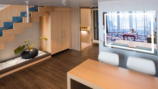 Harmony of the Seas Crown Loft Suite - Accessible (L1) living area, photo 1 of 4