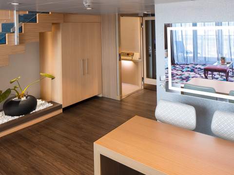 Harmony of the Seas Crown Loft Suite - Accessible (L1) living area, photo 1 of 4