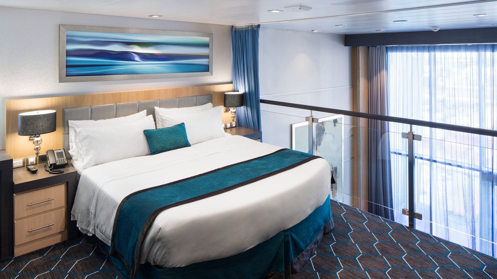 Harmony of the Seas Crown Loft Suite - Accessible (L1) bedroom, photo 1 of 3