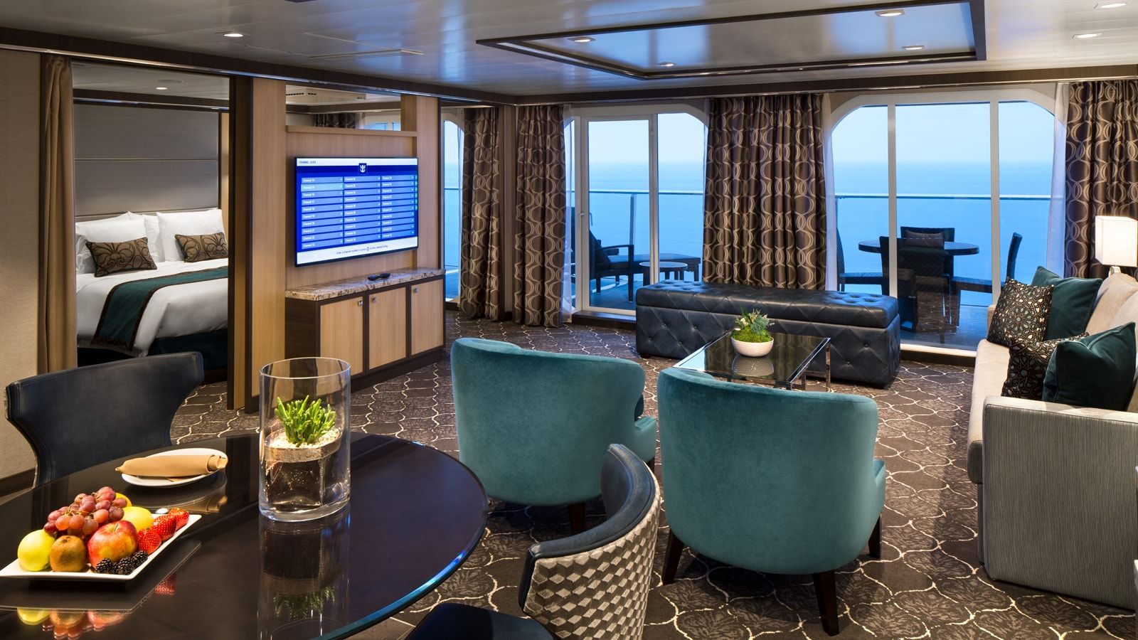 Harmony of the Seas Owner's Suite - 1 Bedroom (OS) living area, photo 1 of 3