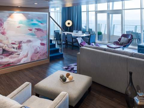 Harmony of the Seas Royal Loft Suite (RL) living area, photo 3 of 9 Harmony of the Seas Royal Loft Suite (RL) living area, photo 3 of 9