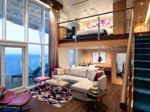 Harmony of the Seas Star Loft Suite (TL) living area