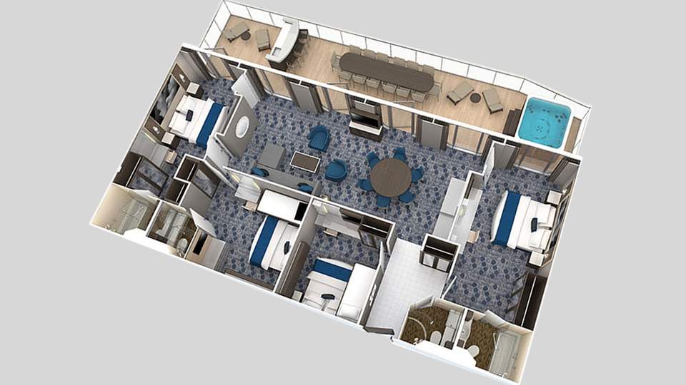 Harmony of the Seas Villa Suite - 4 Bedrooms (VS) floor plan Harmony of the Seas Villa Suite - 4 Bedrooms (VS) floor plan