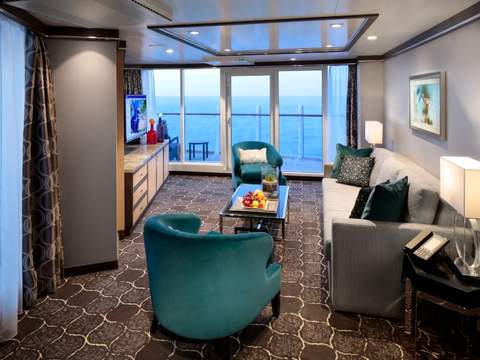 Harmony of the Seas Spacious AquaTheater Suite - 1 Bedroom (A3) living area, photo 3 of 4