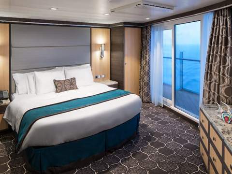 Harmony of the Seas Spacious AquaTheater Suite - 1 Bedroom (A3) bedroom, photo 2 of 3