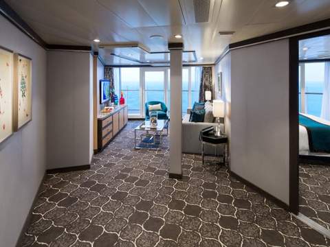 Harmony of the Seas Spacious AquaTheater Suite - 1 Bedroom (A3) living area, photo 4 of 4