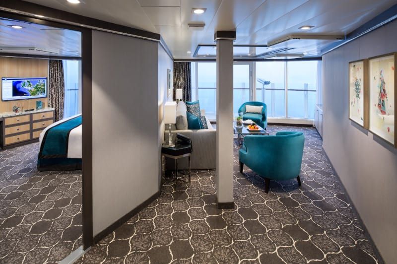 Harmony of the Seas Spacious AquaTheater Suite - 1 Bedroom (A3) living area, photo 3 of 3