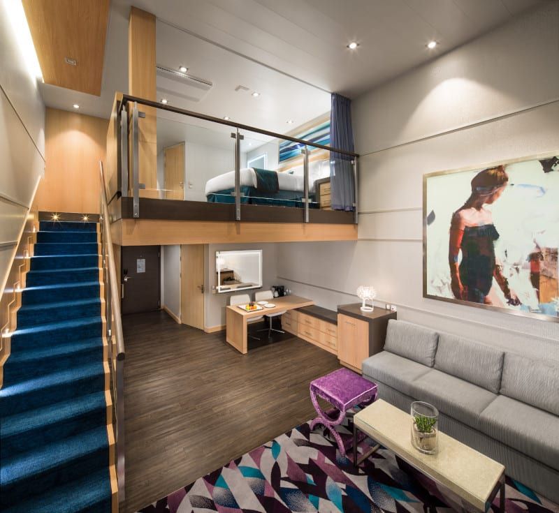 Harmony of the Seas Crown Loft Suite (L1) living area, photo 5 of 6