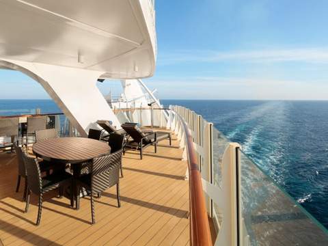 Harmony of the Seas Spacious AquaTheater Suite Large Balcony - 2 Bedroom (A1) balcony, photo 2 of 4