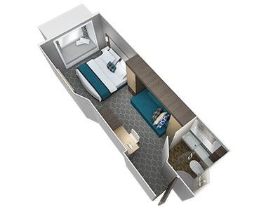 Harmony of the Seas Promenade View Interior (2T) floor plan