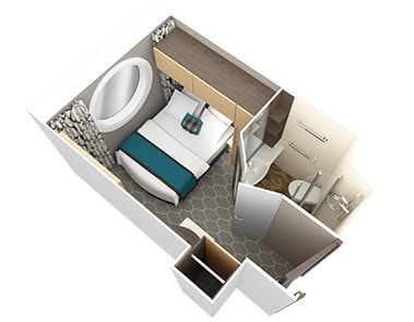 Harmony of the Seas Studio Ocean View (2N) floor plan