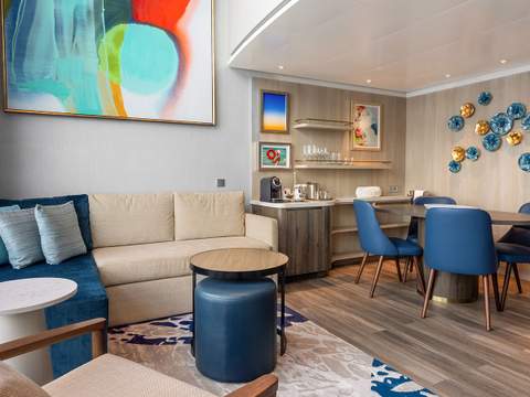 Legend of the Seas Icon Loft Suite (IL) living area, photo 3 of 4