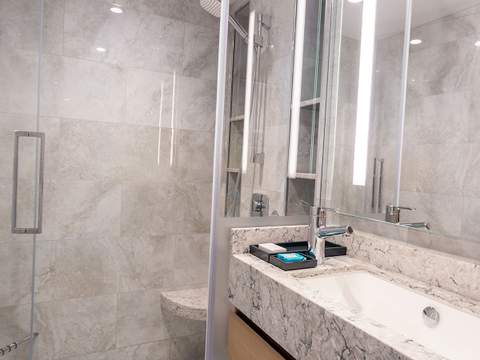 Legend of the Seas Sunset Junior Suite (JT) bathroom