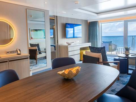 Hero of the Seas Owner's Suite (OS) dining area, photo 2 of 2