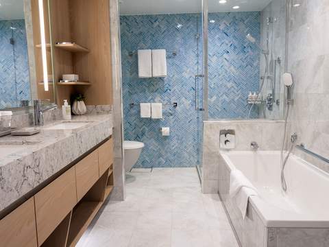 Hero of the Seas Owner's Suite (OS) bathroom, photo 1 of 3
