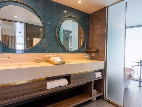 Legend of the Seas Royal Loft Suite (RL) bathroom, photo 1 of 3
