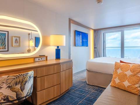 Icon of the Seas Connecting Ocean View Balcony (CB) cabin, photo 2 of 4