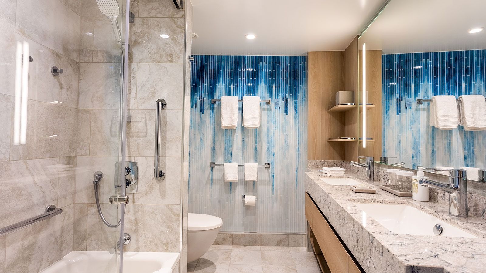 Icon of the Seas Grand Suite (GS) bathroom, photo 1 of 3