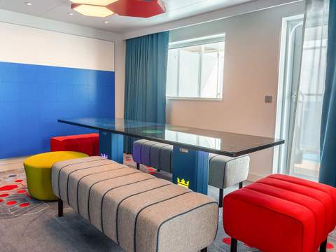 Icon of the Seas Ultimate Family Townhouse (UL) living area, photo 6 of 13