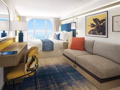 Icon of the Seas Ocean View Balcony (D1) cabin, photo 5 of 5