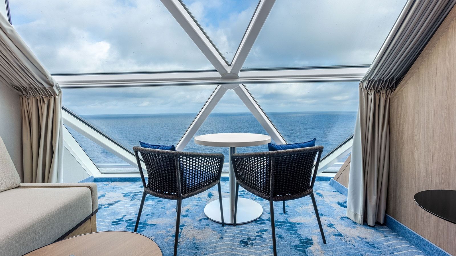 Icon of the Seas Ocean View Panoramic Suite (No Balcony) (VP) view