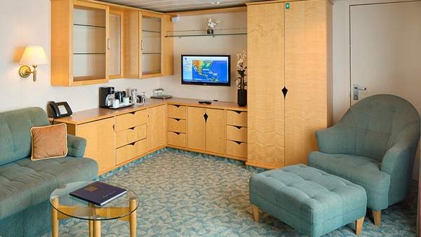Independence of the Seas Grand Suite - 2 Bedroom (GT) living area, photo 1 of 2