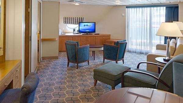 Jewel of the Seas Owner's Suite - 2 Bedroom (OT) living area, photo 1 of 4
