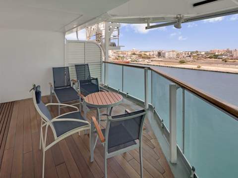 Jewel of the Seas Junior Suite (J3) balcony, photo 1 of 2 Jewel of the Seas Junior Suite (J3) balcony, photo 1 of 2