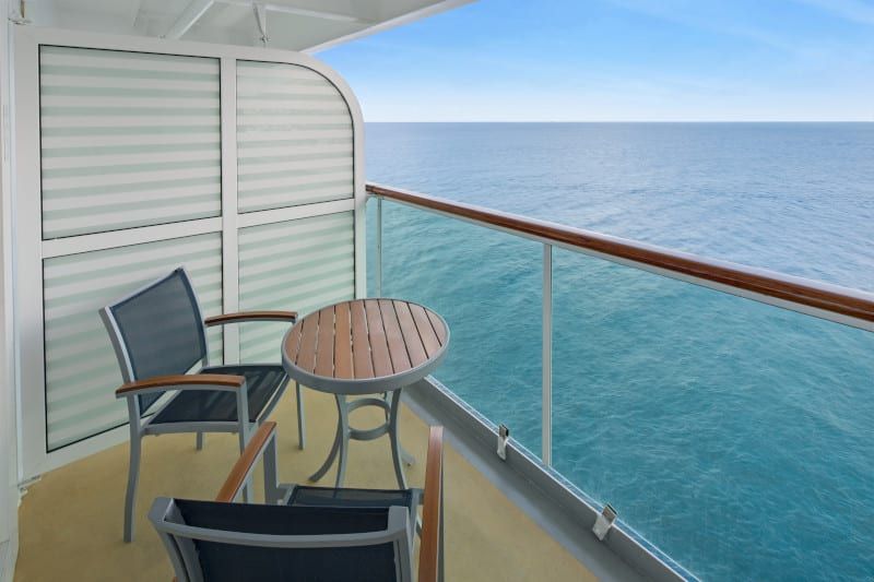 Jewel of the Seas Spacious Ocean View Balcony (1B) balcony, photo 2 of 2