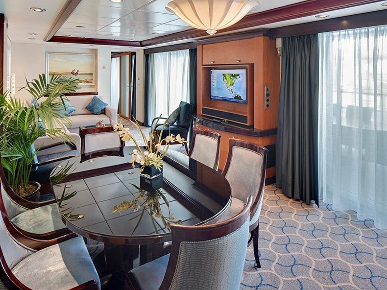 Liberty of the Seas Villa Suite - 4 Bedroom (VS) living area, photo 1 of 3