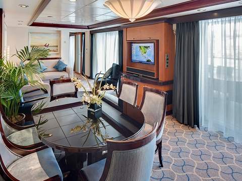 Liberty of the Seas Villa Suite - 4 Bedroom (VS) living area, photo 1 of 2