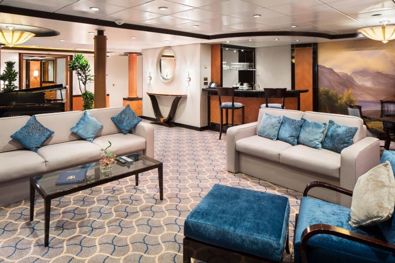 Liberty of the Seas Royal Suite - 1 Bedroom (RS) living area, photo 2 of 3
