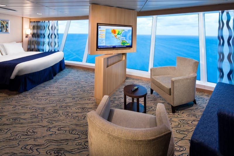 Liberty of the Seas Ocean View Panoramic Suite (No Balcony) (VP) living area, photo 2 of 2
