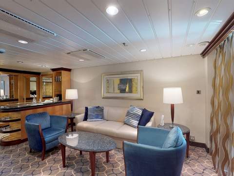 Navigator of the Seas Grand Suite - 1 bedroom (GS) living area, photo 5 of 6